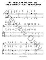 In The Bleak Midwinter/The Snow Lay On The Ground piano sheet music cover